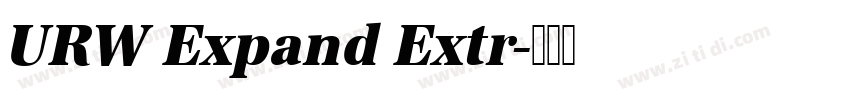 URW Expand Extr字体转换 URW Expand Extr字体转换